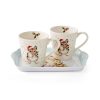 Wrendale Holly Jolly Mice Mug and Tray Set