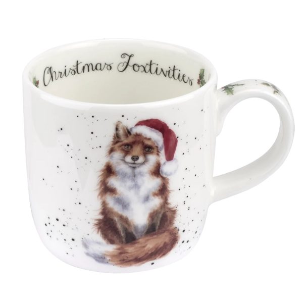 Wrendale Christmas Foxtivities Mug