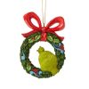 Grinch by Jim Shore - Grinch Peeking Through Wreath Hanging Ornament