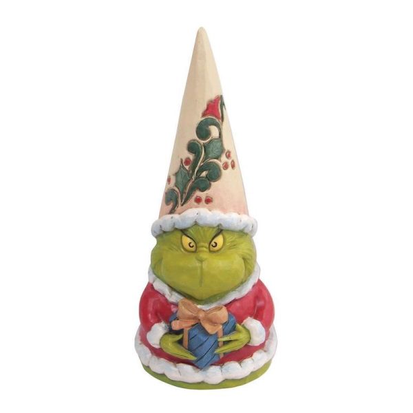 Grinch by Jim Shore - Grinch Gnome Holding Present