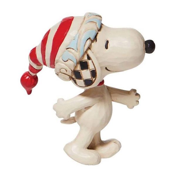 Peanuts By Jim Shore - Snoopy with Red & White Hat Mini Figurine