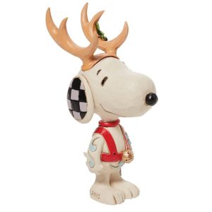 Peanuts By Jim Shore - Mini Snoopy Reindeer Figurine