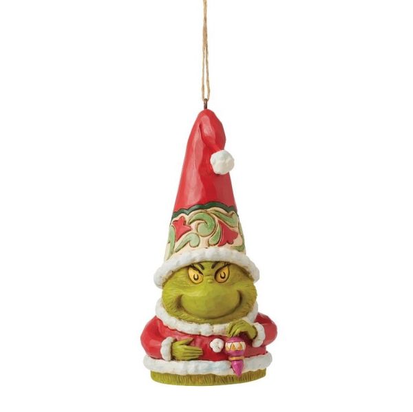 Grinch by Jim Shore - Grinch Gnome Holding Ornament