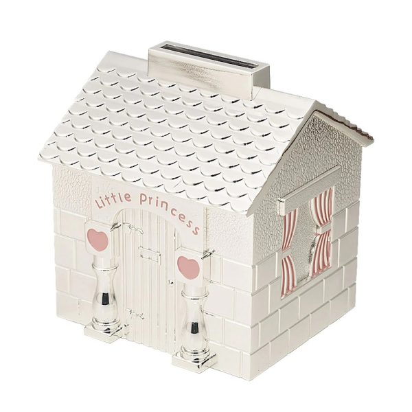 Silver Tone Princess House Money Box