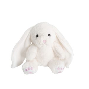 Molly Long Ears Bunny Plush Soft Toy White 21cm