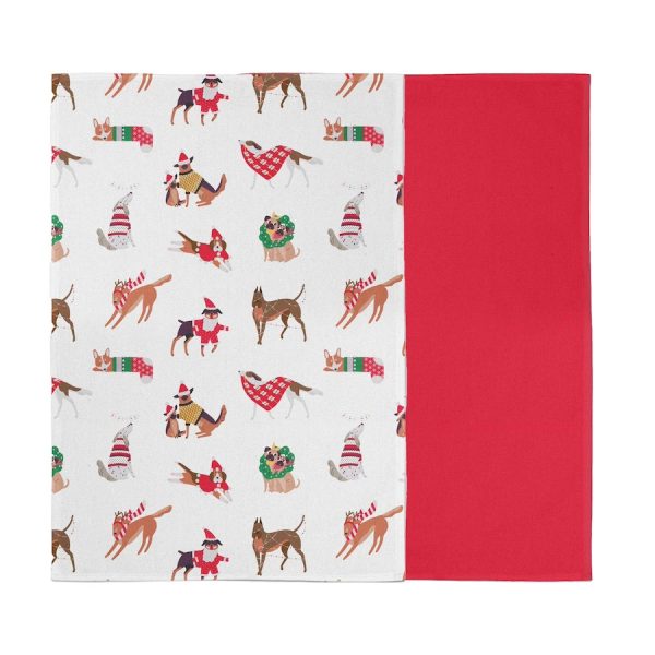 Ambrosia Santas Workshop Set of 2 Tea Towels