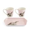 Wrendale Bathtime Rabbit Mug and Tray Set