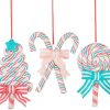 Pastel Swirl Ornament - Candy Cane