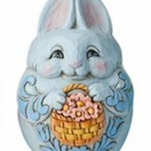 Jim Shore Multicoloured Mini Bunny Easter Eggs - Blue