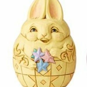 Jim Shore Multicoloured Mini Bunny Easter Eggs - Yellow