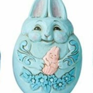 Jim Shore Multicoloured Mini Bunny Easter Eggs - Aqua