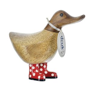 Ducky With Red Spotty Welly Boots