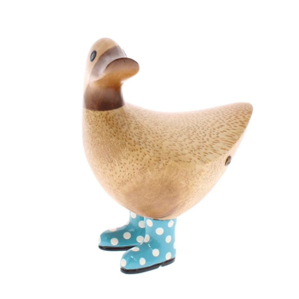 Ducky With Blue Spotty Welly Boots