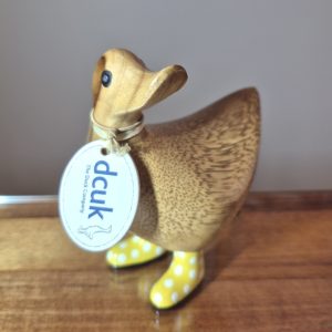 Ducky With Yellow Spotty Welly Boots 1