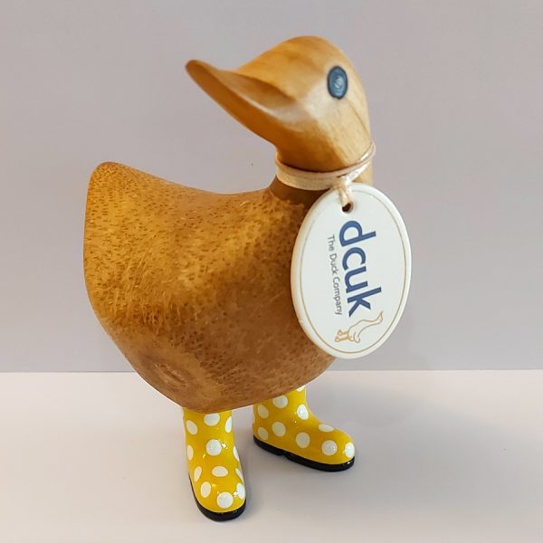 Ducky With Yellow Spotty Welly Boots 1