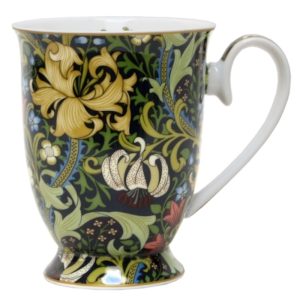 Floral Green Pedestal Mug