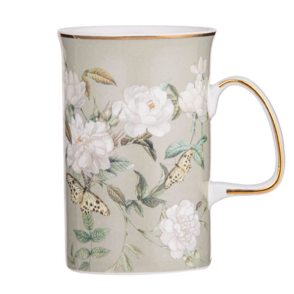 Ashdene Elegant Rose Green Mug