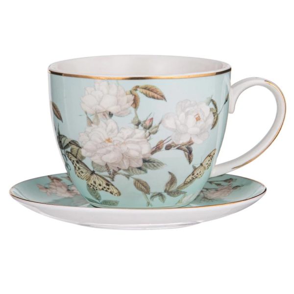 Ashdene Elegant Mint Cup And Saucer Set