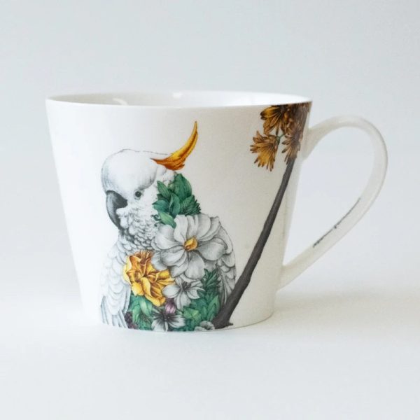 Marini Ferlazzo Sulphur-crested Cockatoo Mug & Coaster Set