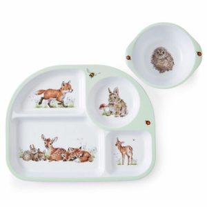 Wrendale Little Wren Divided Tray & Bowl Melamine Set