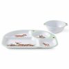 Wrendale Little Wren Divided Tray & Bowl Melamine Set