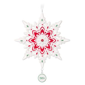 2024 Hallmark Keepsake Ornament - 2024 Snowflake Porcelain