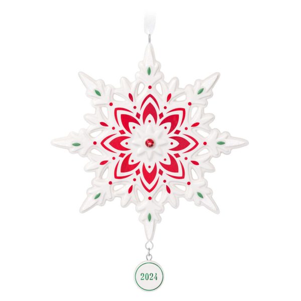 2024 Hallmark Keepsake Ornament - 2024 Snowflake Porcelain