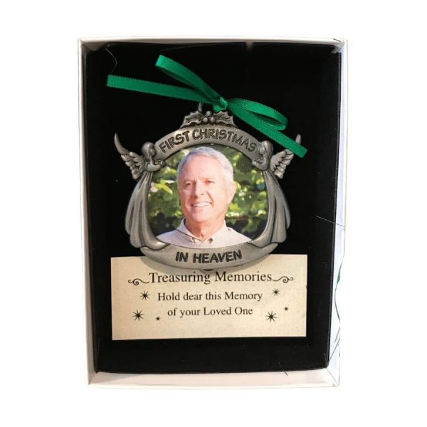 First Christmas In Heaven Photo Memorial Ornament