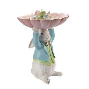 Luxe Pastel Bunny With Bowl