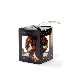 Holly & Ivy Cockatoo 7.5cm Artist Bauble