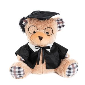 Graduation Teddy Bear Karl With Glasses