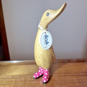 Natural Welly Ducklings Spotted Pink 1