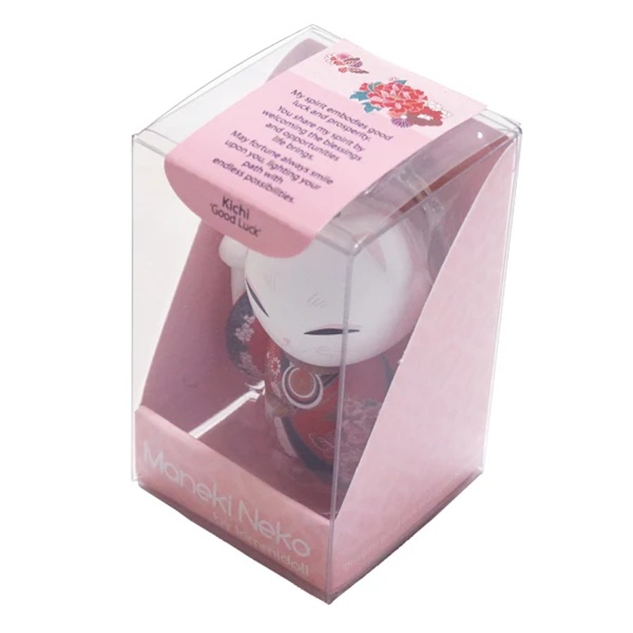 Manekineko Keychain Figure Doll Lucky Cat Kimono (KICHI)