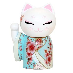 Manekineko Doll Figurine Figure Maneki-Neko Kimono (TAMA)