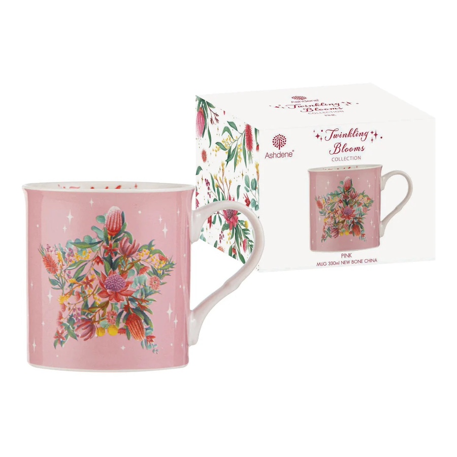 Ashdene Twinkling Blooms Pink Mug