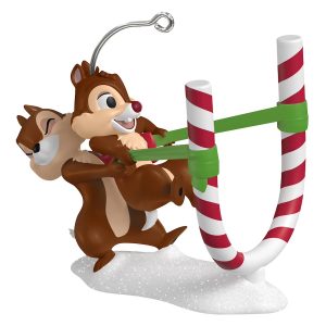 2025 Hallmark Keepsake Ornament - Disney Chip ’n Dale Candy Cane Catapult