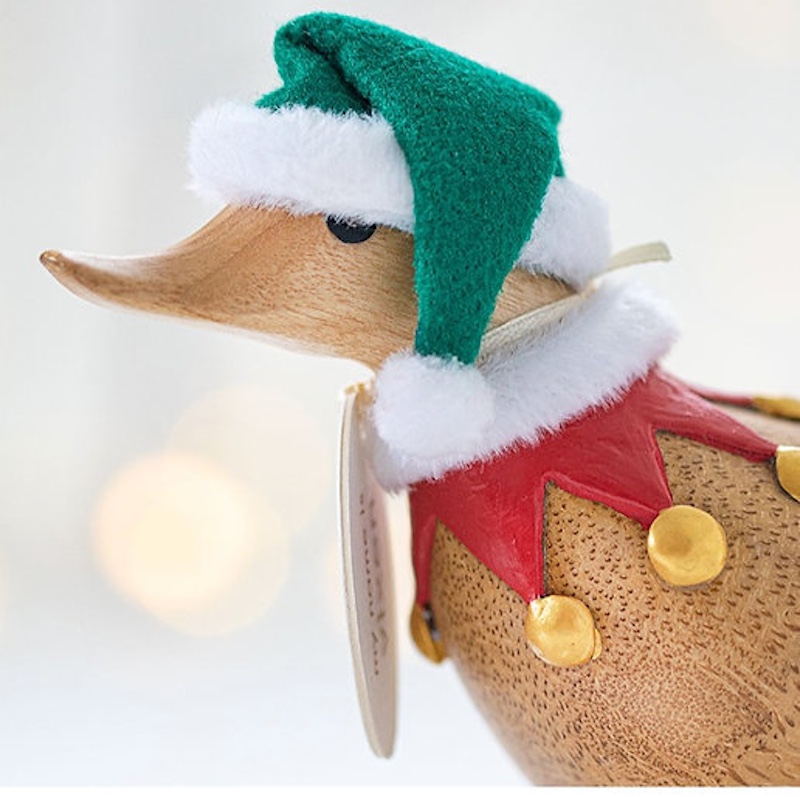 DCUK Traditional Christmas Ducky Tartan Elves Green 1