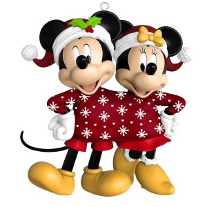 2025 Hallmark Keepsake Ornament - Disney Mickey And Minnie Sweater-Sharing Sweethearts
