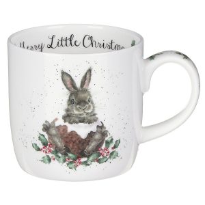 Royal Worcester Wrendale Merry Little Christmas Rabbit Mug