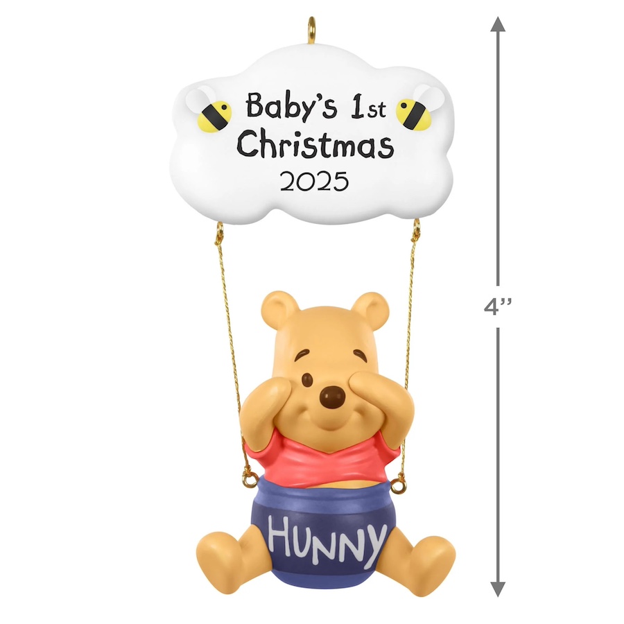 2025 Hallmark Keepsake Ornament - Disney Winnie The Pooh Baby's First Christmas