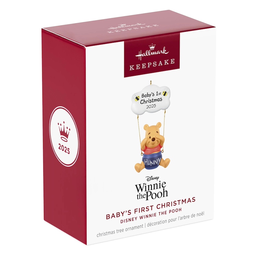 2025 Hallmark Keepsake Ornament - Disney Winnie The Pooh Baby's First Christmas