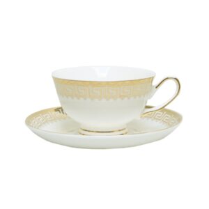 Gold Grecian Cup And Saucer Key