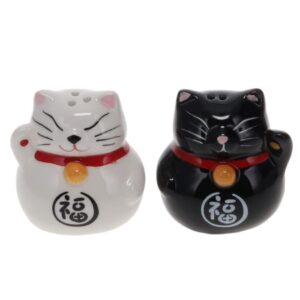 Lucky Cat Salt and Pepper Shakers