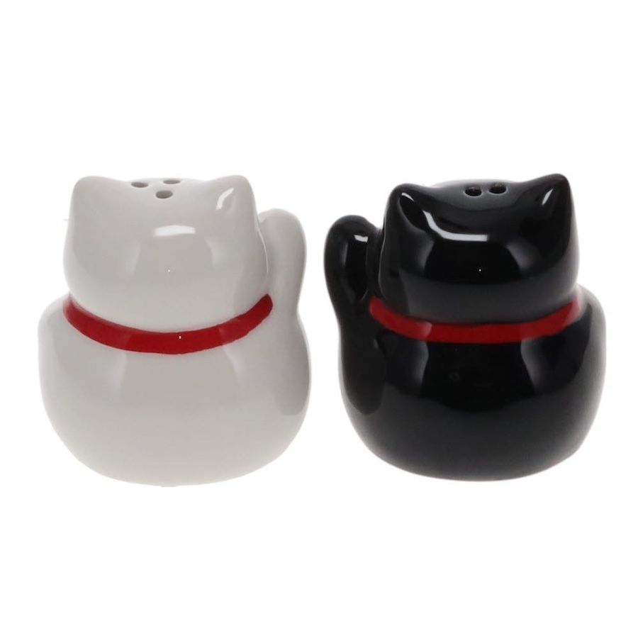 Lucky Cat Salt and Pepper Shakers
