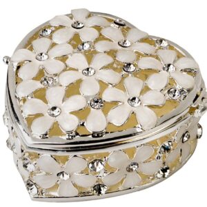 Russell Collection Epoxy Flowers Trinket Box