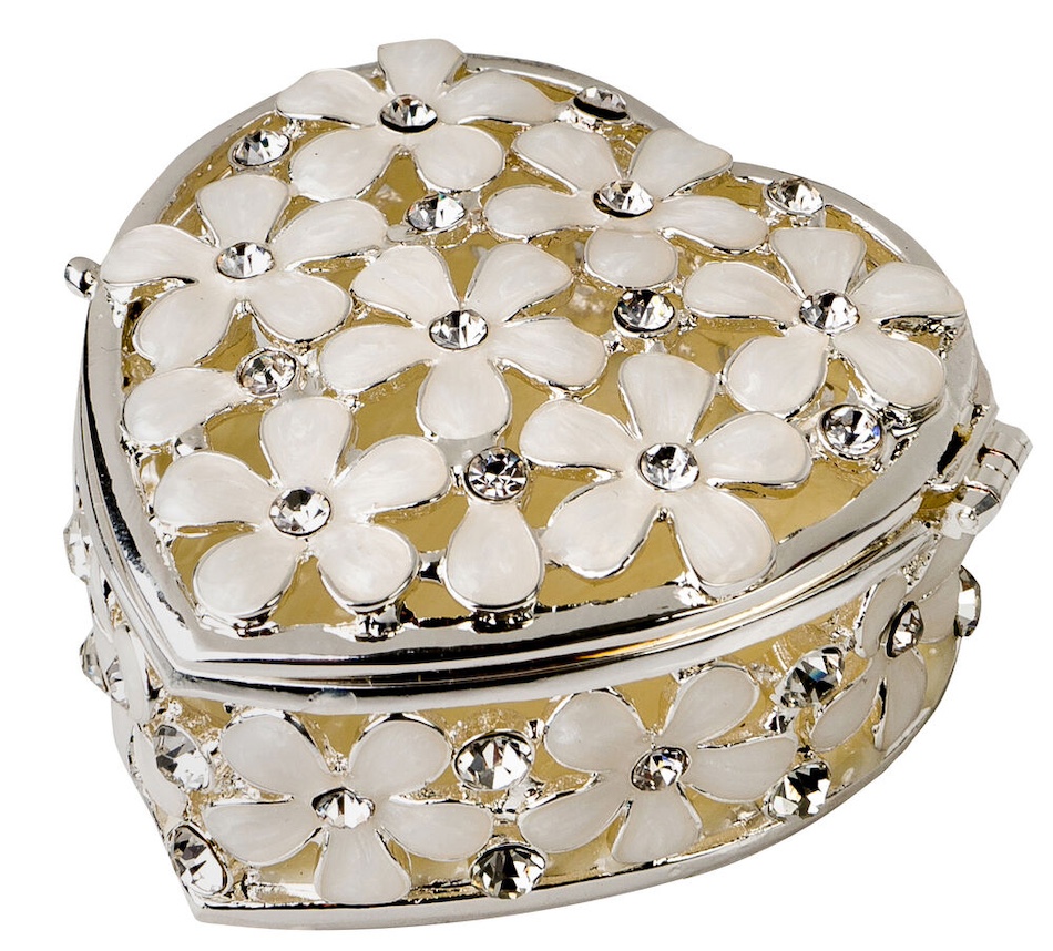 Russell Collection Epoxy Flowers Trinket Box