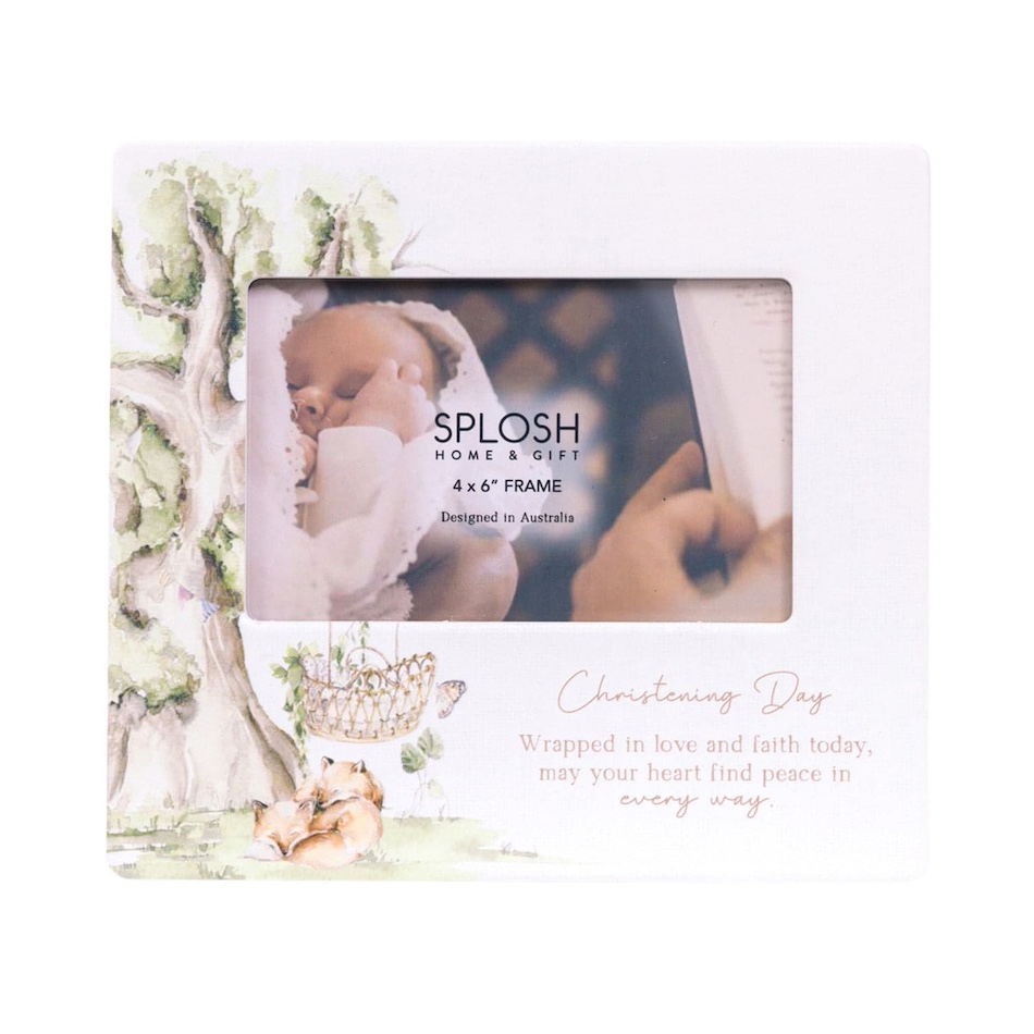 Tiny Wonders Christening 4 x 6 Ceramic Frame