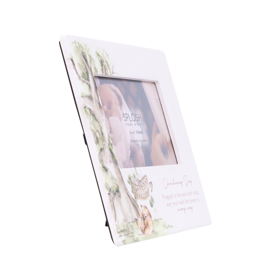 Tiny Wonders Christening 4 x 6 Ceramic Frame