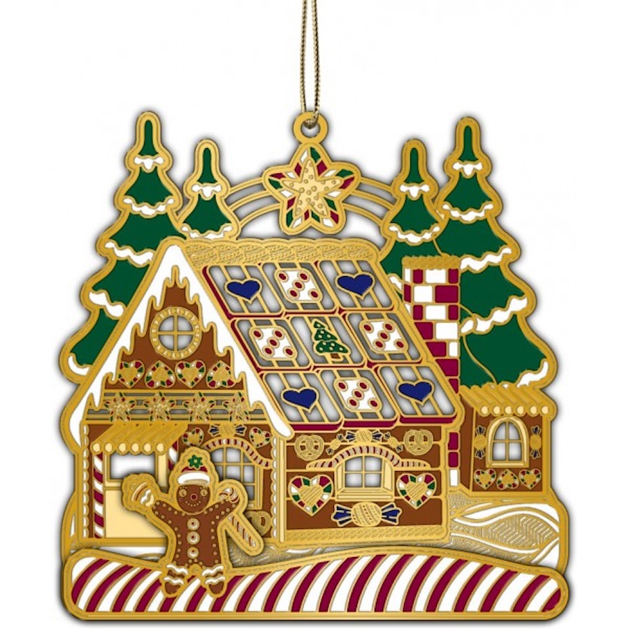 Adornment Xmas Ornament Gingerbread House