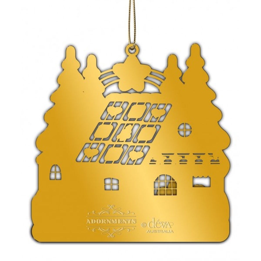 Adornment Xmas Ornament Gingerbread House
